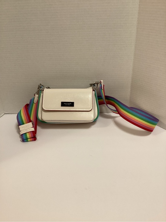 kate spade Handbags - kate spade White Crossbody Two Bag Combo with Rainbow Strap, NWOT